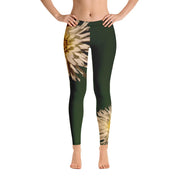 White Dahlia Leggings